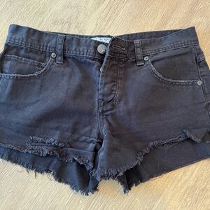 We the Free Free People Black Denim Shorts